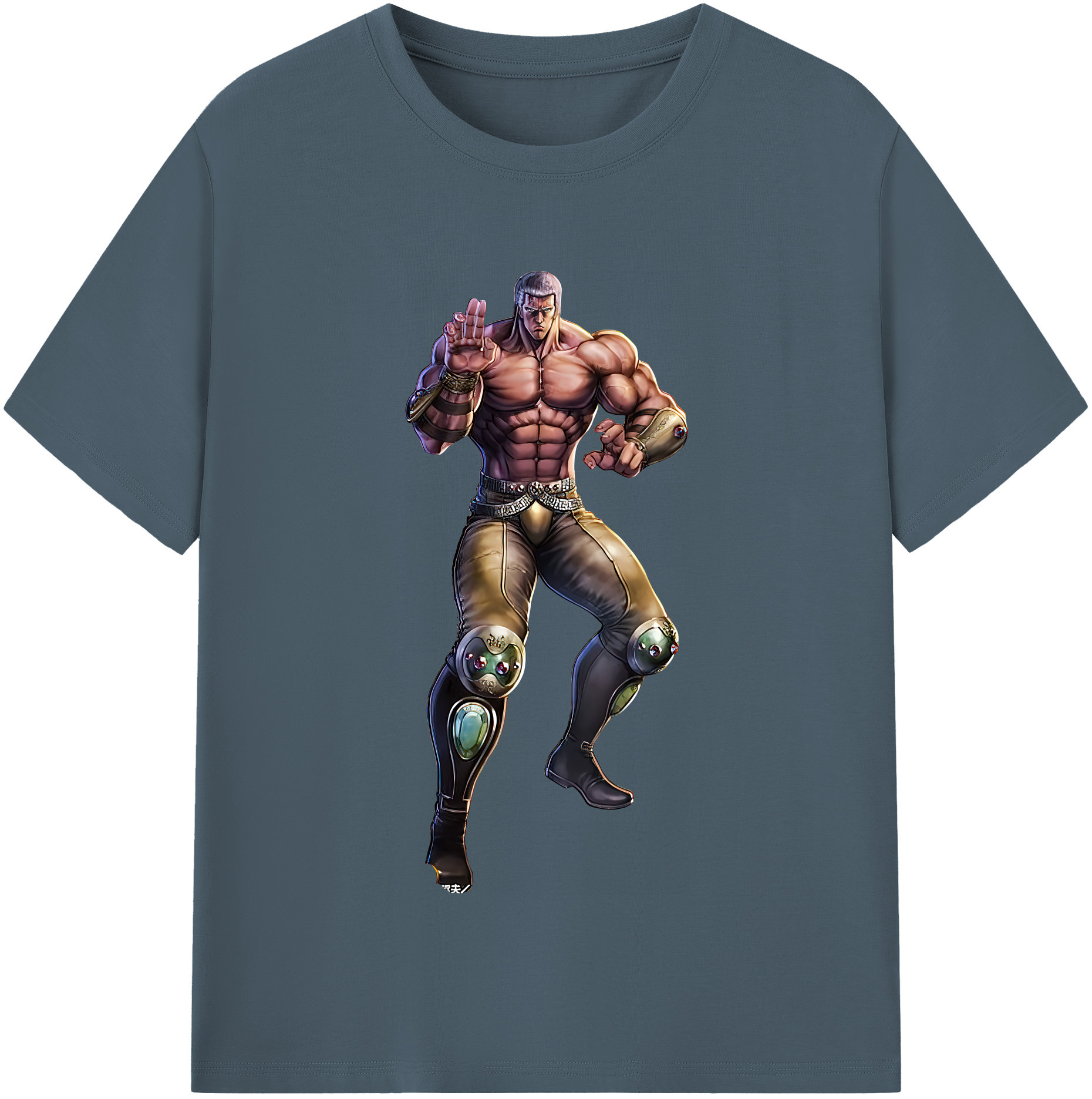 （画像用） 北斗の拳 Fist of the North Star 綿100％半袖Tシャツ（フロントプリント）